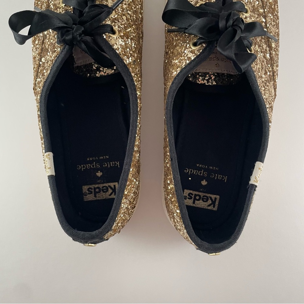 Women’s Keds x Kate Spade Champion Sneakers Gold Size 8.5 - Picture 5 of 12